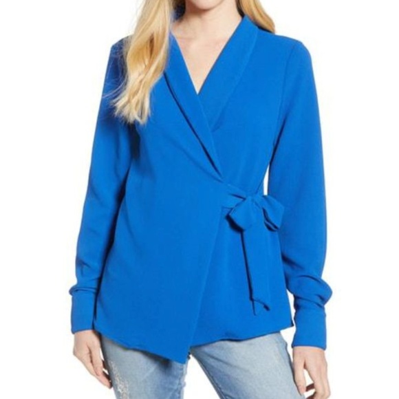 bobeau Tops - Bobeau Side Tie Wrap Top